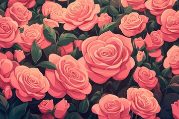 Artificial pink roses on a wooden surface create a lovely backdrop for Valentine's Day, Artificial pink roses on wooden surface create lovely backdrop