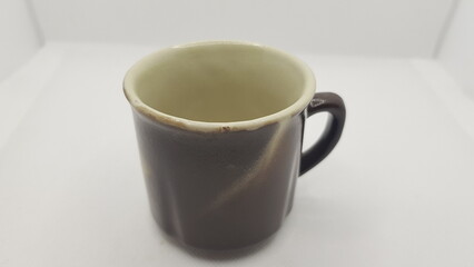 Rustic Brown Ceramic Coffee Mug with Vintage Appeal