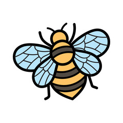 Bee Doodle Illustration