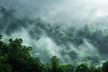Fototapeta premium Rain Forest Landscape.