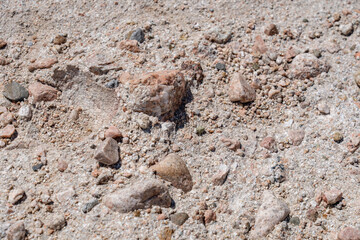 Cajon Valley Formation, Unit 2. Conglomerate and conglomeratic sandstone. Mormon Rocks, Phelan, San Bernardino County, California geology. Cajon Pass.  hogback or hog's back.  San Andreas Fault.  