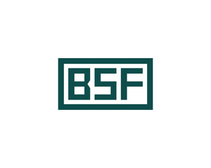 BSF logo design vector template. BSF