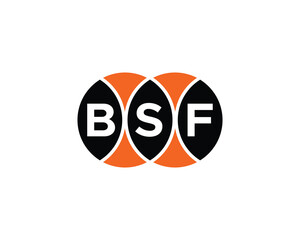 BSF logo design vector template. BSF