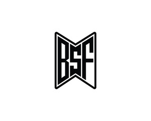 Obraz premium BSF logo design vector template. BSF