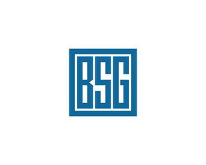 BSG logo design vector template. BSG