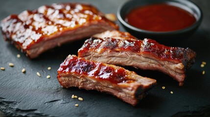 Delicious Barbecue Ribs with Rich Sauce