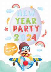 Happy new year background banner