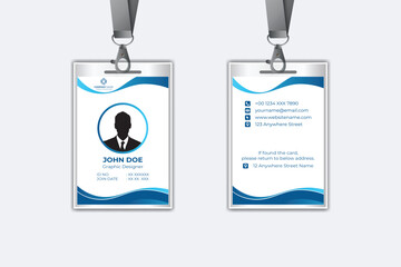 Modern corporate business identity card template design