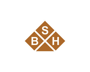 BSH Logo design vector template. BSH