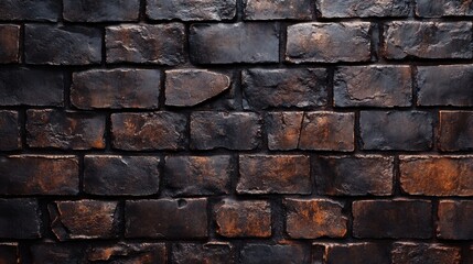 Obraz premium Brown brick wall closeup wallpaper