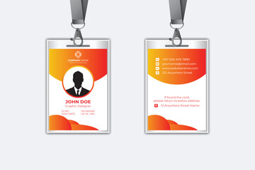 Modern corporate business identity card template design