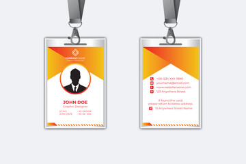 Modern corporate business identity card template design