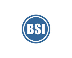 BSI logo design vector template. BSI