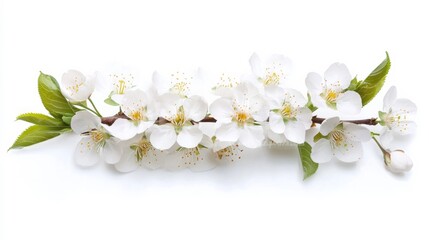 Fototapeta premium Isolated cherry flower branch