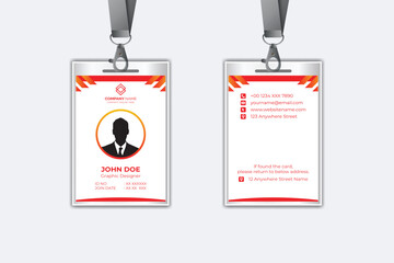 Modern corporate business identity card template design