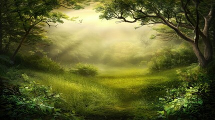 Obraz premium Enchanted Forest Path