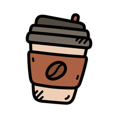 Coffee Cup Vector Doodle Illustration