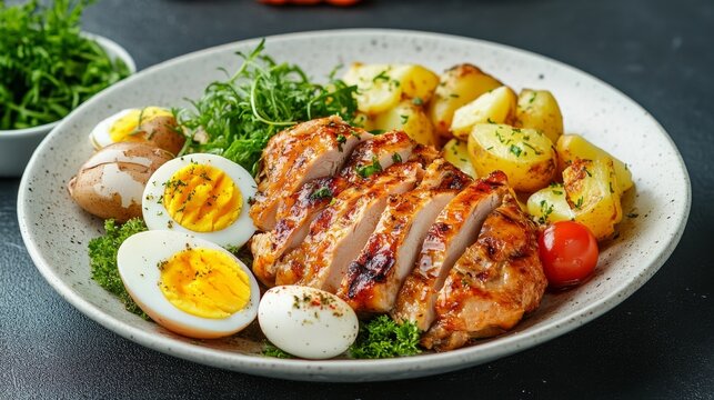 Chicky, taters, & egg