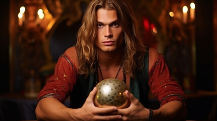 占い師の男性三Generative AI