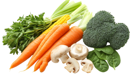 Freshly harvested carrots, vibrant orange root vegetables with lush green tops freshly