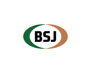 BSJ logo design vector template. BSJ