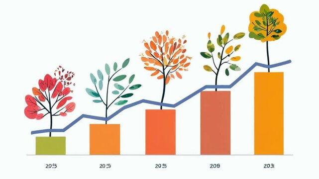 diagram graphic illustration with trees