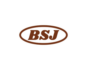 BSJ logo design vector template. BSJ