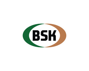 BSK logo design vector template. BSK