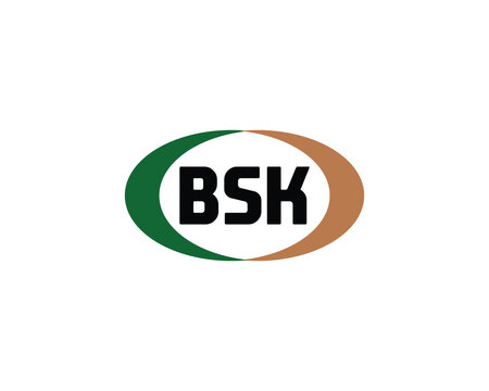 BSK logo design vector template. BSK