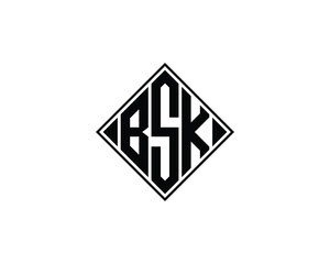 BSK logo design vector template. BSK