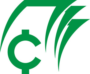 Cash icon logo design