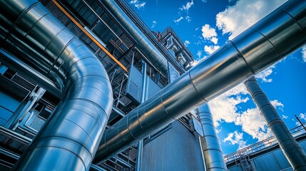 Naklejka premium Chimney and pipes