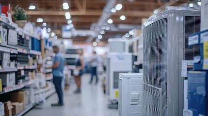 Seasonal Air Conditioning Equipment in Retail Store