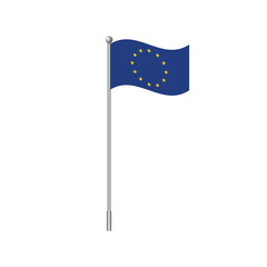 European Union country flag element for design. Vector illustration