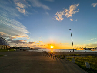 北海道　稚内市の夕日