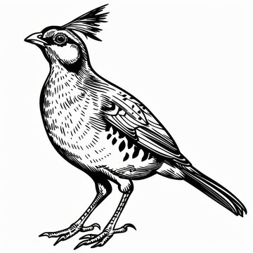 black and white bird portrait clip art preview