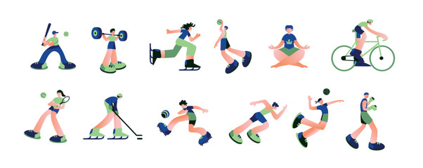 Sport Illustration Flat Collection