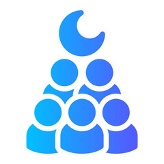 congregation gradient icon