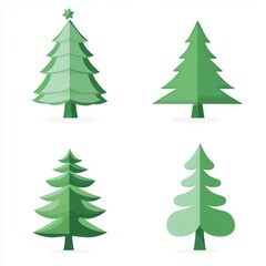 Obraz premium Vector illustration of Christmas tree