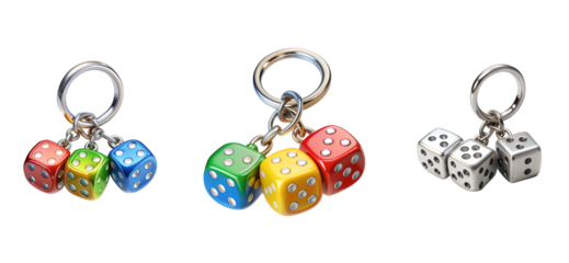 Unique Dice Keychains for the Adventurous Soul, Personalized Dice Keychains for a Touch of Luck and Personality, Stylish and Functional Dice Keychains for the Modern Individual