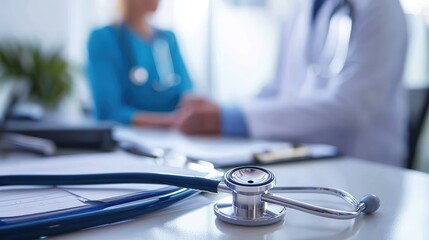 Doctor Consulting with Patient in Tranquil Office Setting