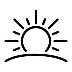 Sunrise line icon