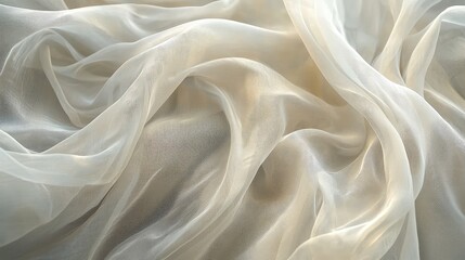 Obraz premium Soft Fabric Billowing in the Gentle Wind