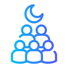 congregation gradient icon