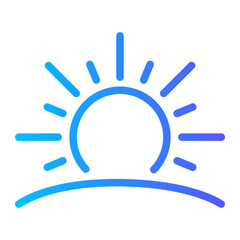 Sunrise gradient icon