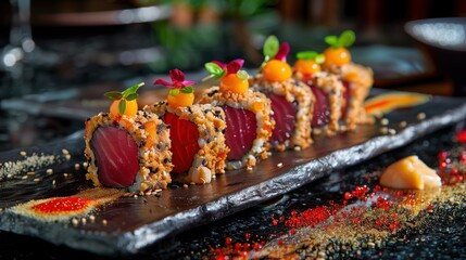 Sophisticated Tuna Tataki A Visual Feast