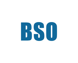 BSO logo design vector template. BSO