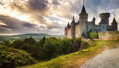 Fototapeta premium The significance of castles in local heritage.