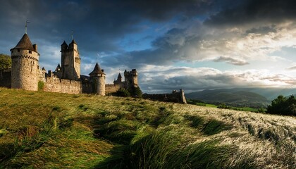 Fototapeta premium A journey through history in castle grounds.