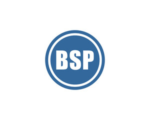 BSP logo design vector template. BSP